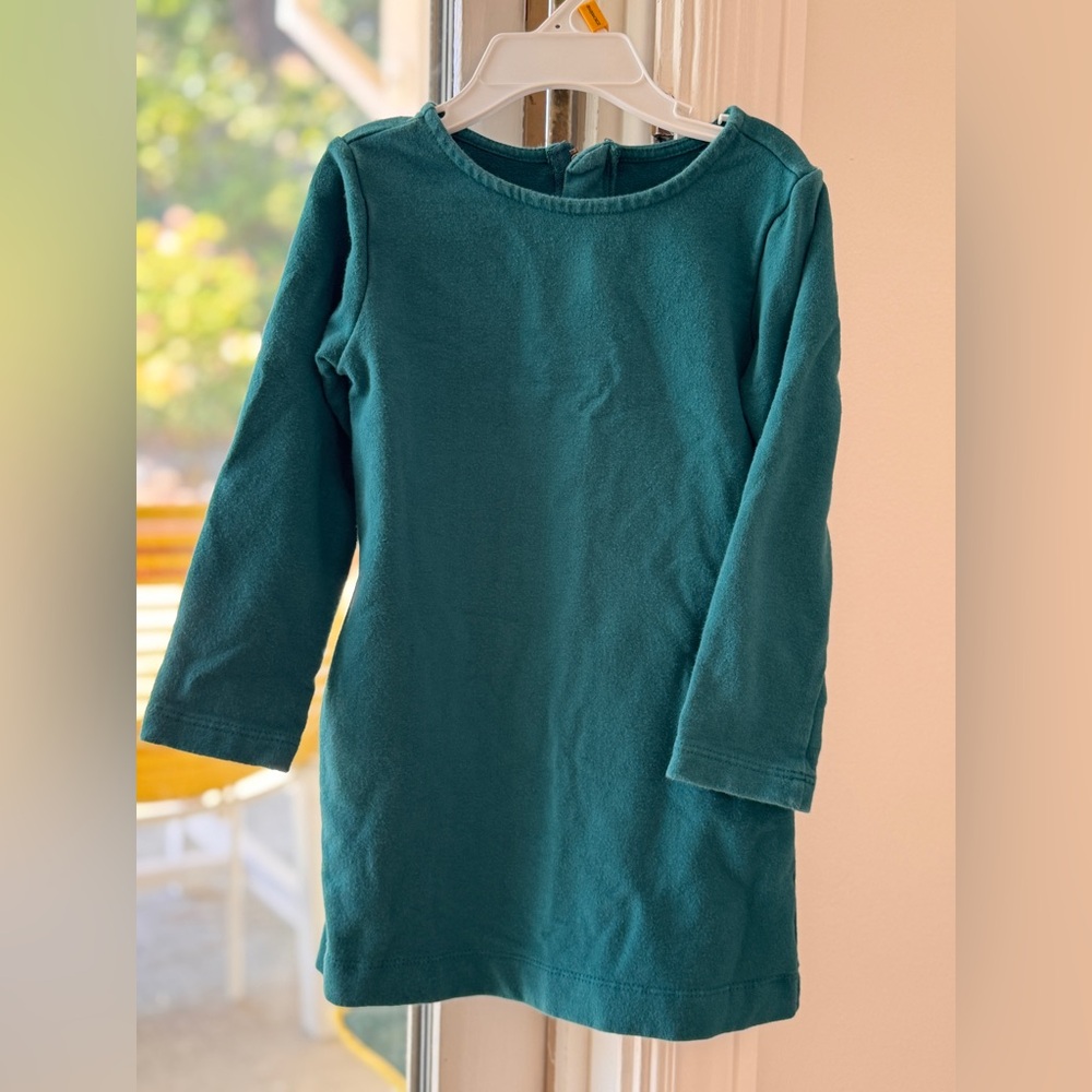 Primary Teal Long Sleeve Dress with Pockets